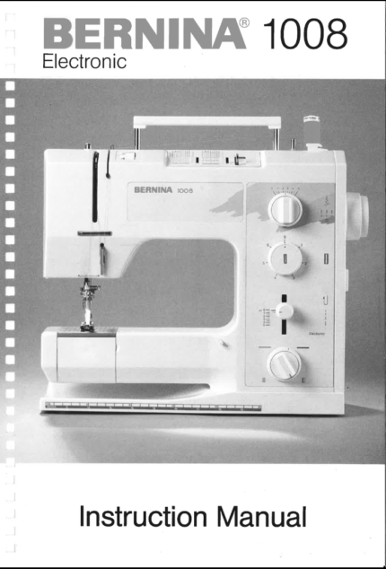 Bernina 1008 brugsanvisning