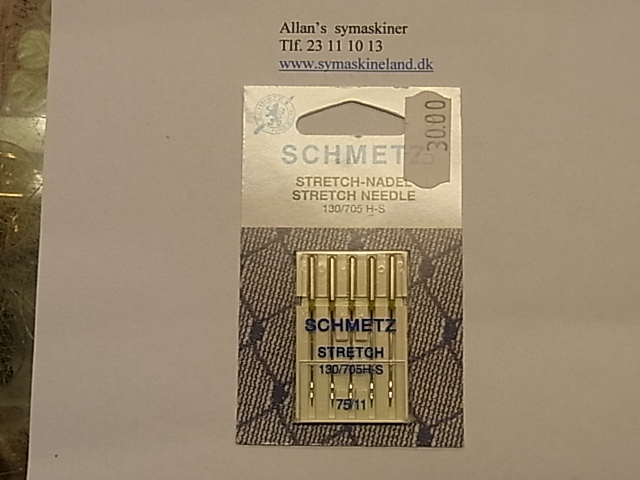 schmetz 75'er stræk nåle schmetz 75'er stræk nåle