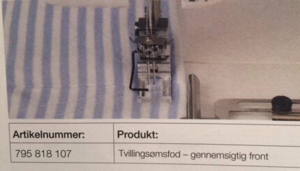 Tvillingsømfod - gennemsigtig front