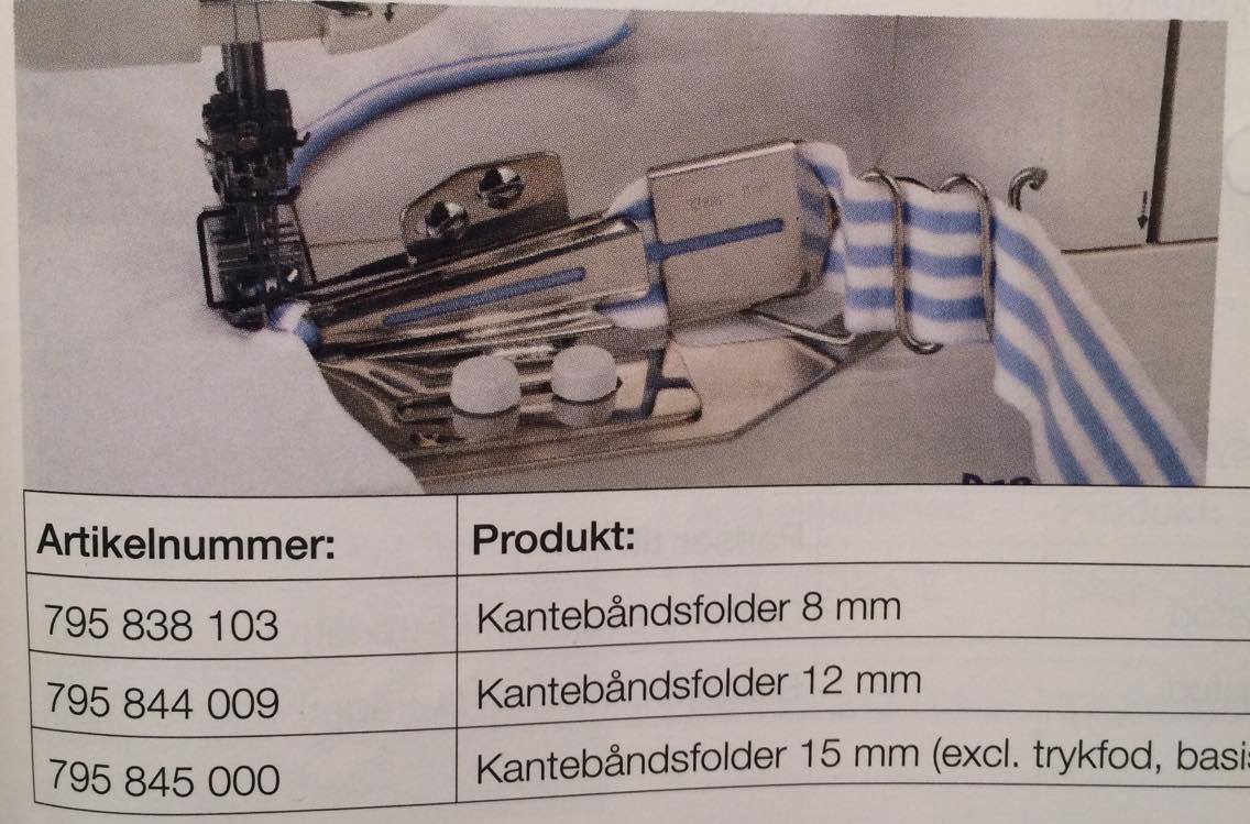 Kantbåndsfolder 15 mm (excl. trykfod Kantbåndsfolder 15 mm (excl. trykfod