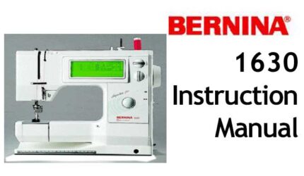 Bernina 1630 brugsanvisning