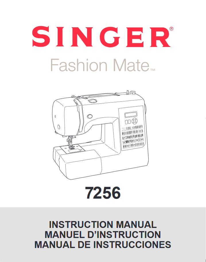 singer faschion mate 7256 brugsanvisning singer faschion mate 7256 brugsanvisning