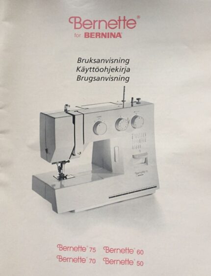 Bernette 70 Brugsanvisning